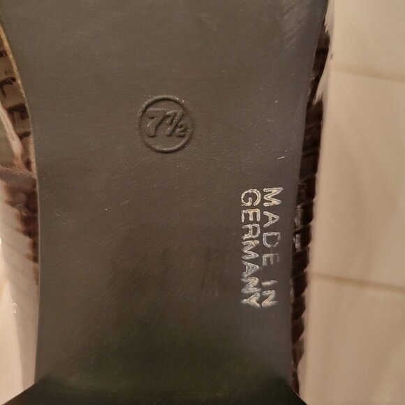 Ara Classic Echt Leder‎ Brown Leather Heeled Loafers  7.5G Germany US10 - Picture 6 of 8